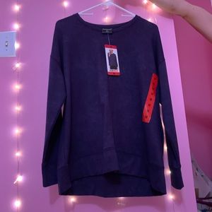 32 Degree Fleece Purple Pullover Long Sleeve